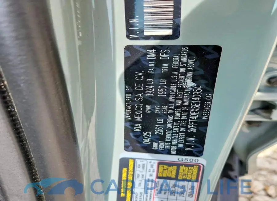 3KPFT4DEXSE140954# 12