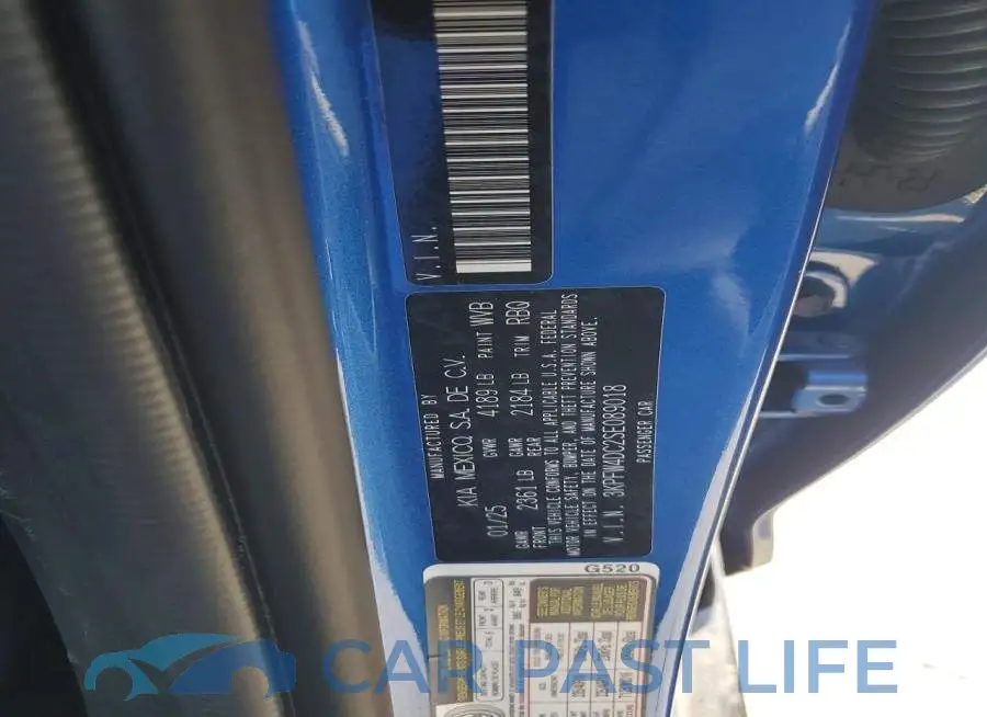 3KPFW4DC2SE089018# 12
