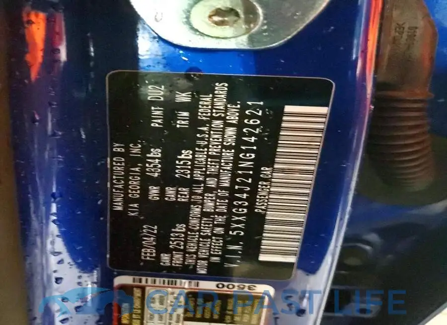 5XXG34J21NG142621# 12