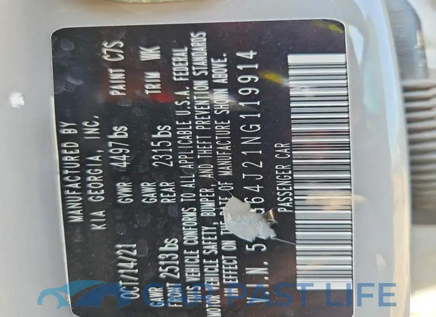 5XXG64J21NG119914# 13