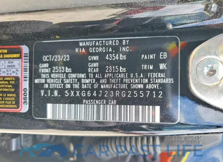 5XXG64J23RG255712# 13