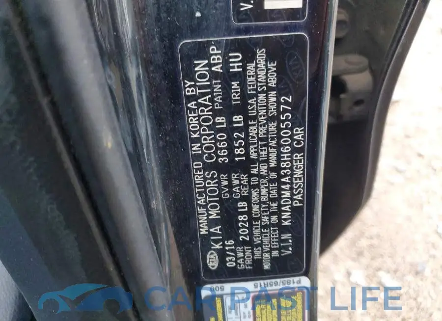 KNADM4A38H6005572# 12