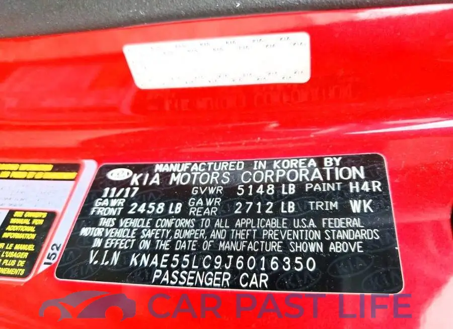 KNAE55LC9J6016350# 12