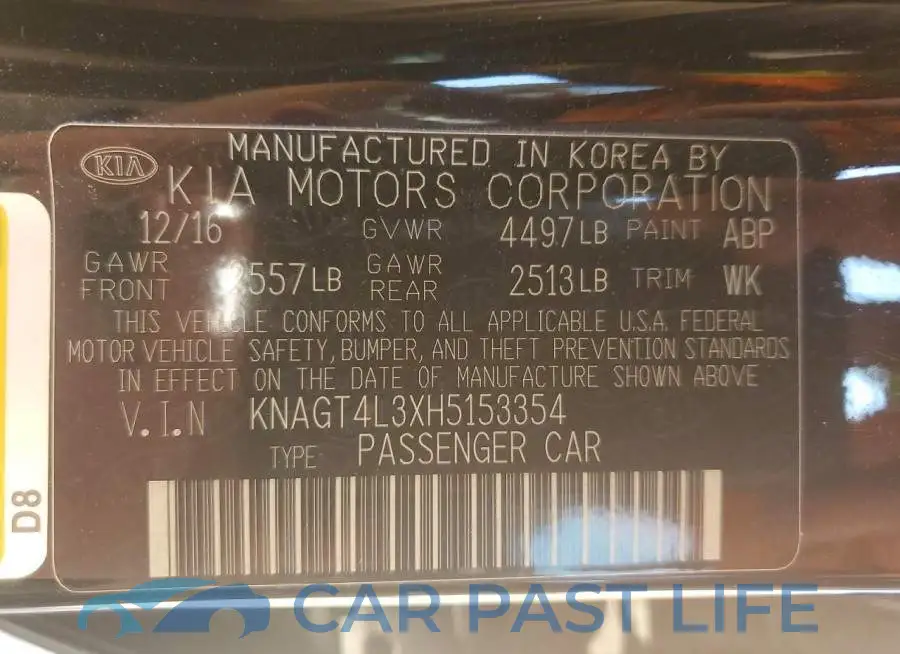 KNAGT4L3XH5153354# 12