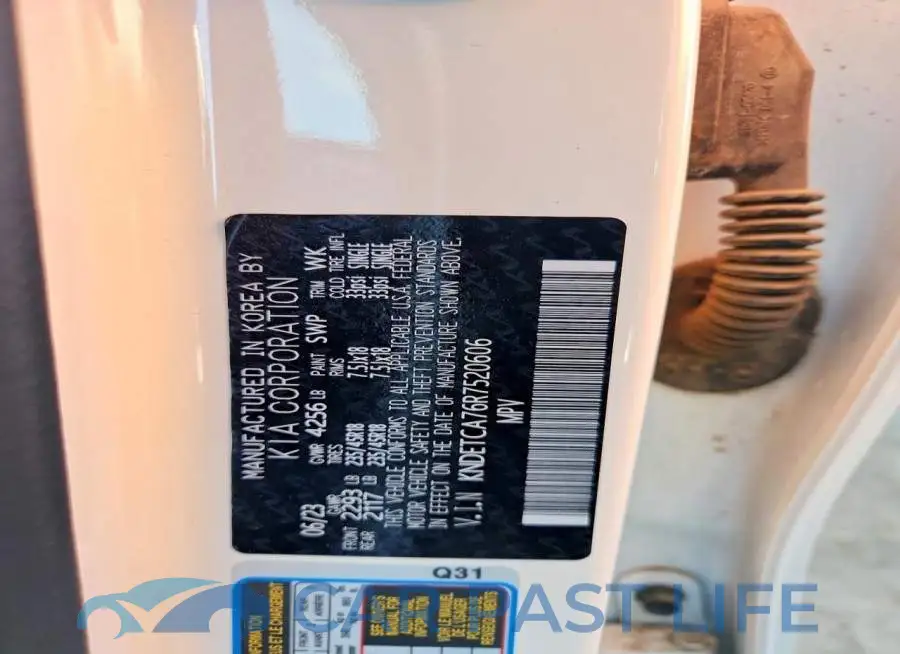 KNDETCA76R7520606# 13