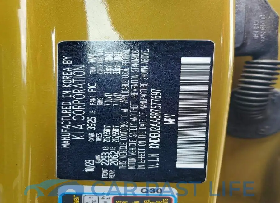 KNDEU2AA8R7577697# 14