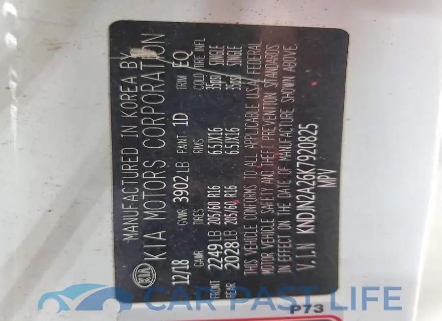 KNDJN2A26K7920825# 12
