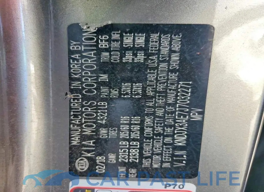 KNDJX3AE7J7032271# 13
