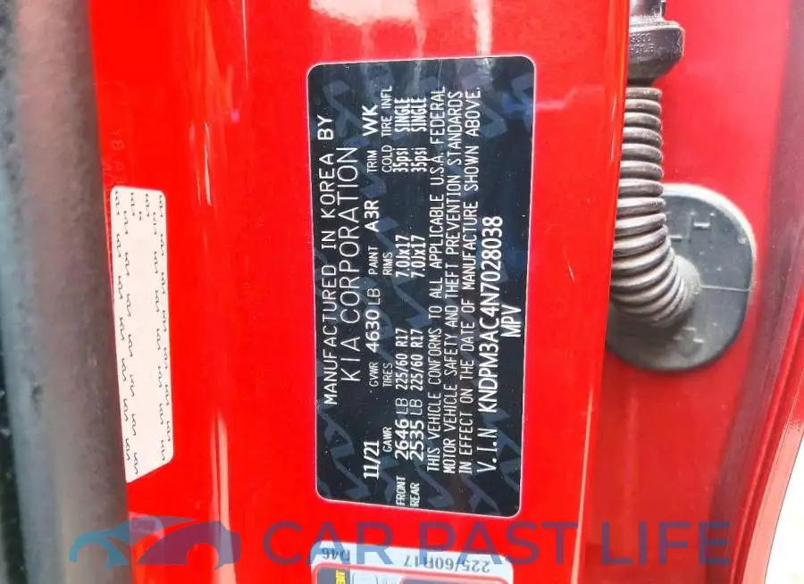KNDPM3AC4N7028038# 13