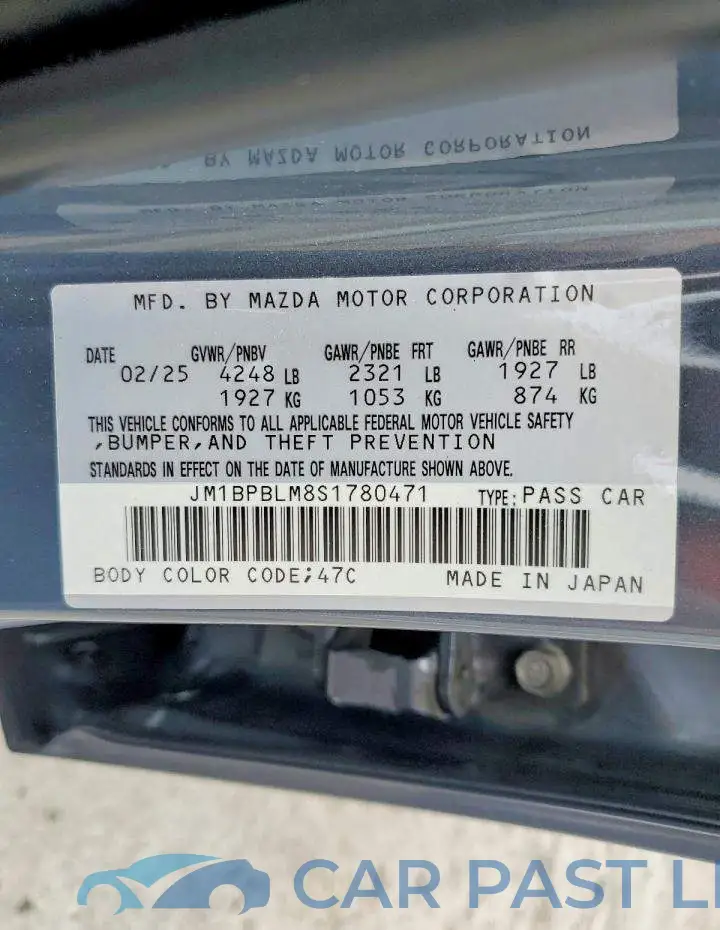 JM1BPBLM8S1780471# 12