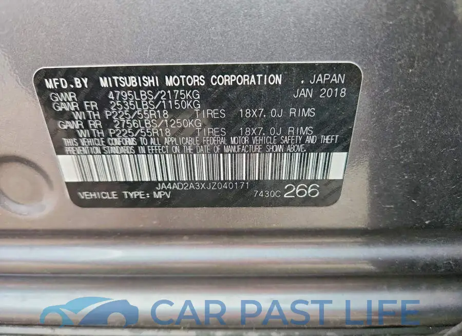 JA4AD2A3XJZ040171# 14