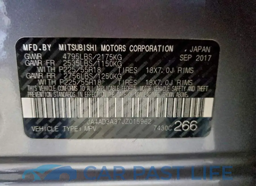 JA4AD3A37JZ015962# 13