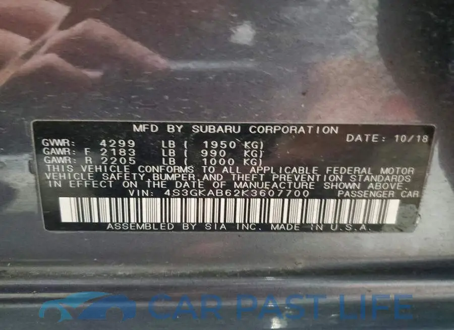 4S3GKAB62K3607700# 12