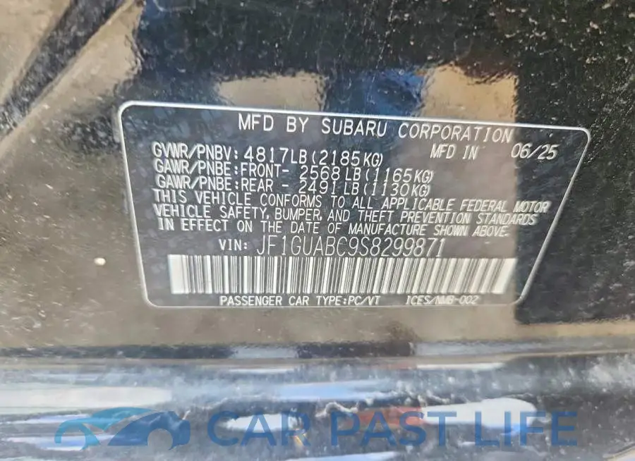 JF1GUABC9S8299871# 13