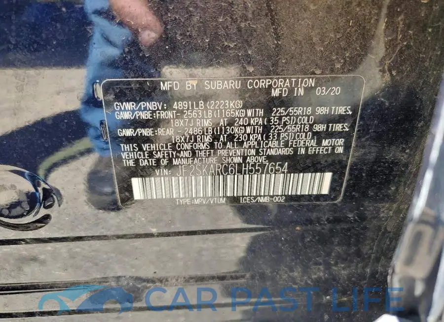 JF2SKARC6LH557654# 12