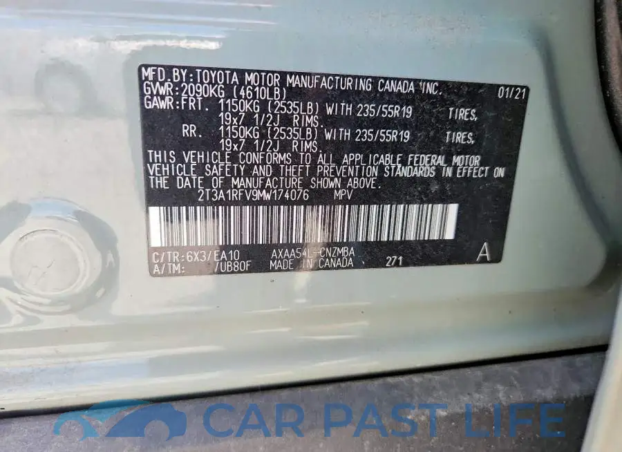2T3A1RFV9MW174076# 13