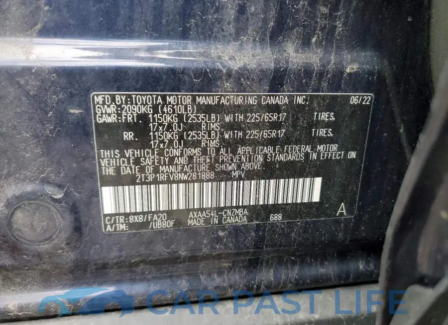 2T3P1RFV8NW281888# 14