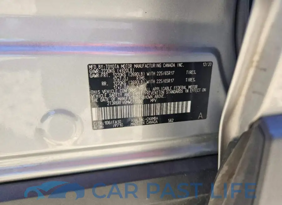 2T3R6RFV6MW011700# 14