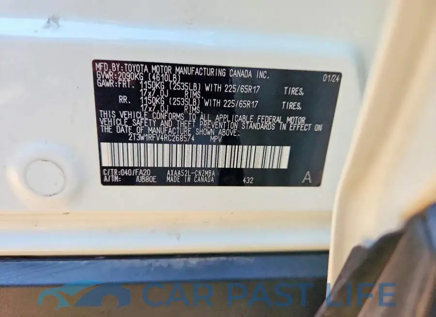 2T3W1RFV4RC268574# 13