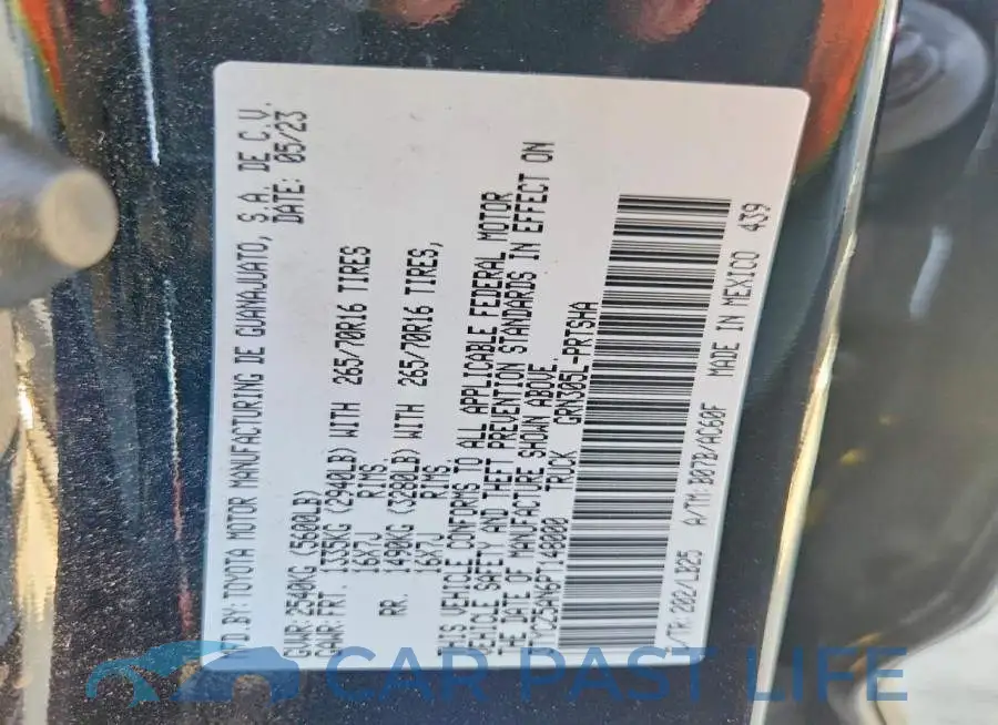 3TYCZ5AN6PT148000# 13