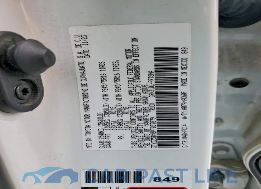 3TYDZ5BN0PT037879# 13