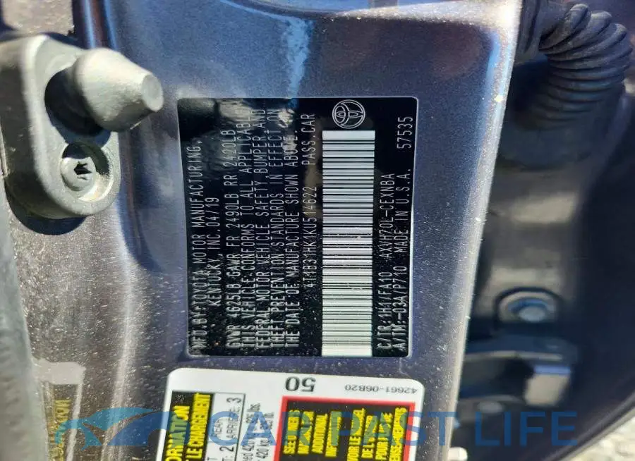 4T1B31HK1KU514622# 12