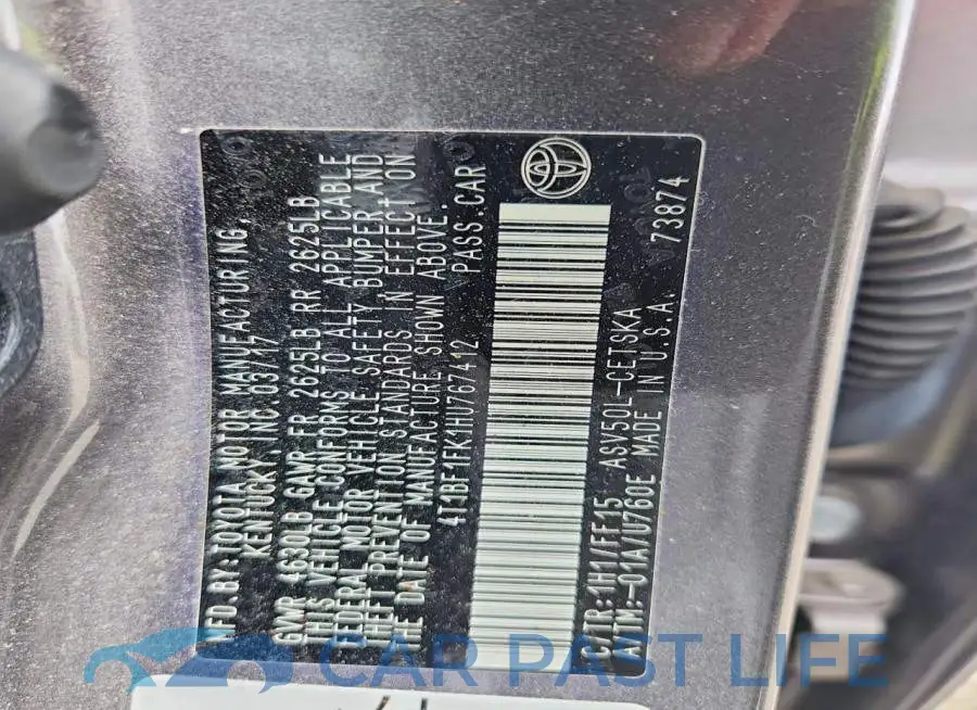 4T1BF1FK1HU767412# 12