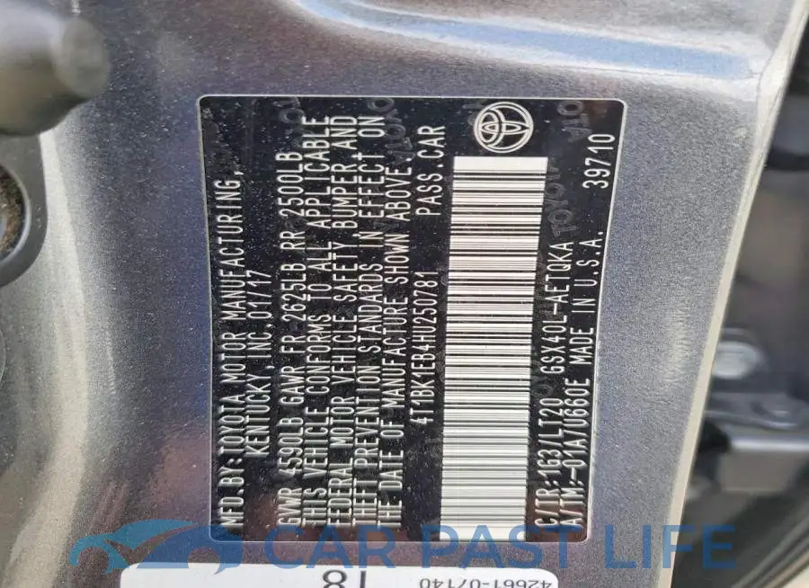 4T1BK1EB4HU250781# 12