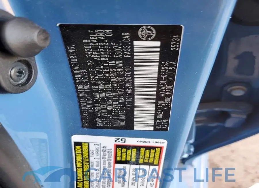 4T1G11AK2RU207010# 13