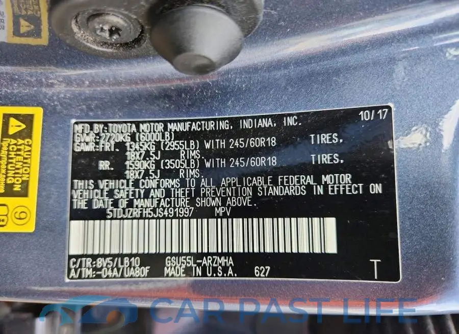 5TDJZRFH5JS491997# 13