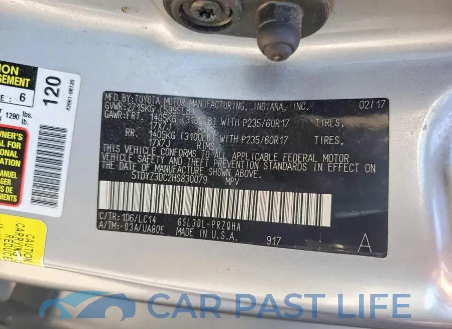 5TDYZ3DC2HS830079# 13