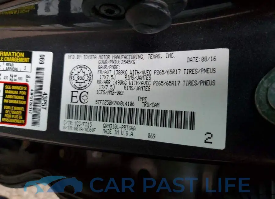 5TFDZ5BN7HX014106# 12