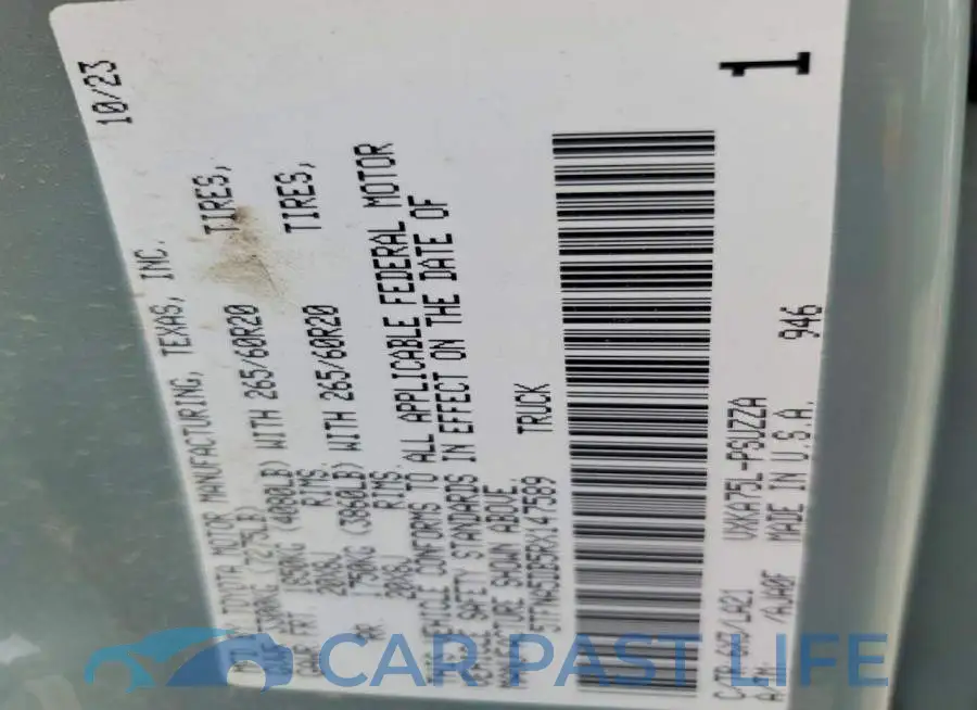 5TFNA5DB5RX147589# 12