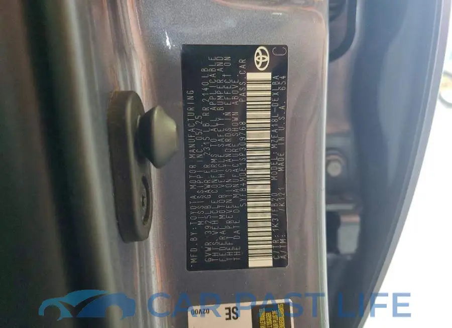 5YFB4MDE1SP309768# 13