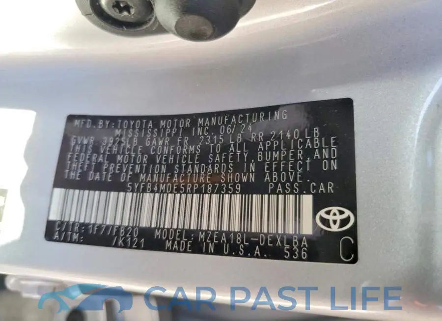 5YFB4MDE5RP187359# 12
