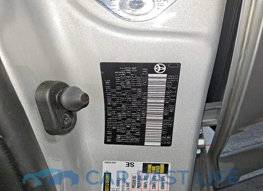 5YFB4MDE8TP458616# 12