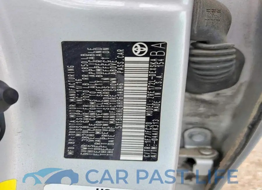 5YFBURHE8HP614846# 12