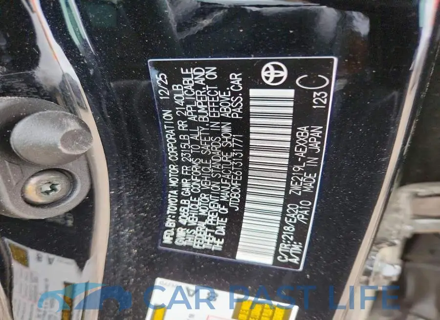 JTDBCMFE6T3131771# 12