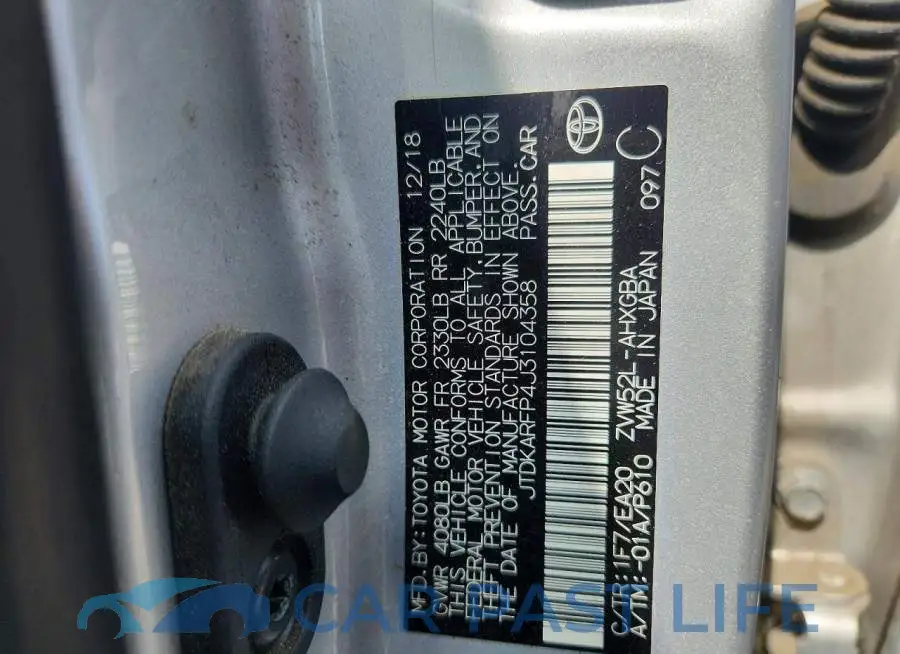 JTDKARFP4J3104358# 12