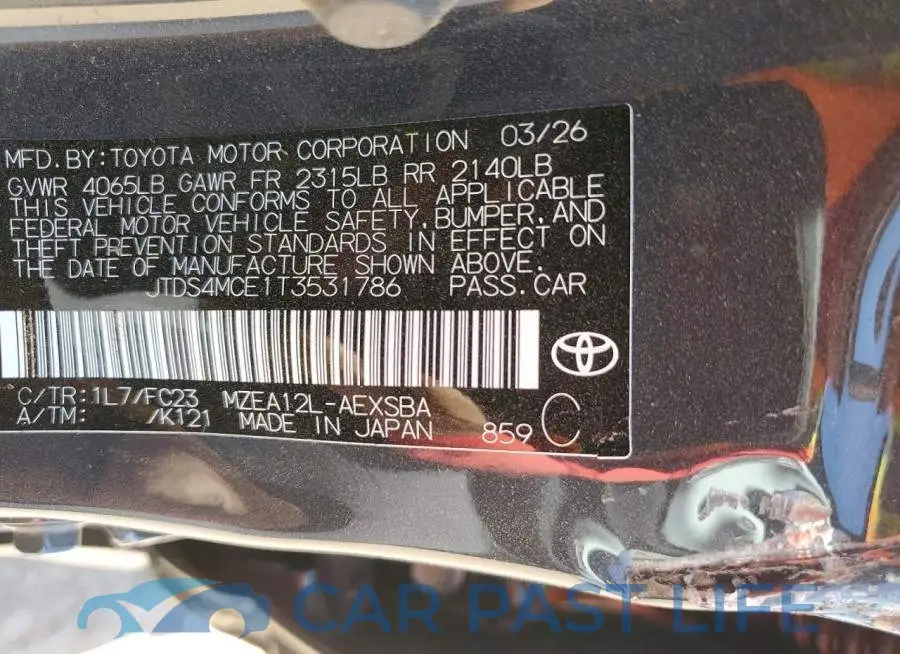 JTDS4MCE1T3531786# 12