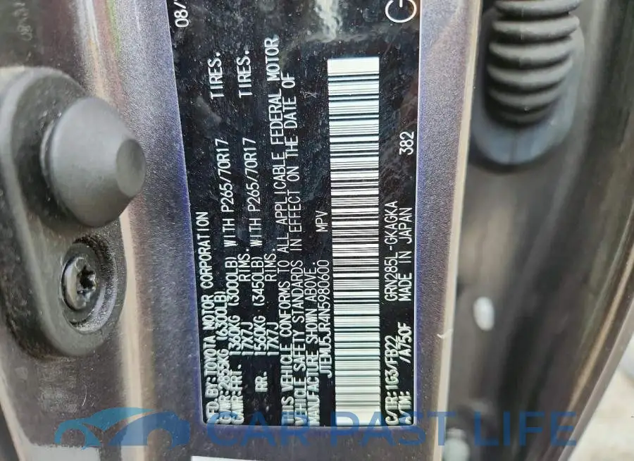 JTEMU5JR4N5980600# 13