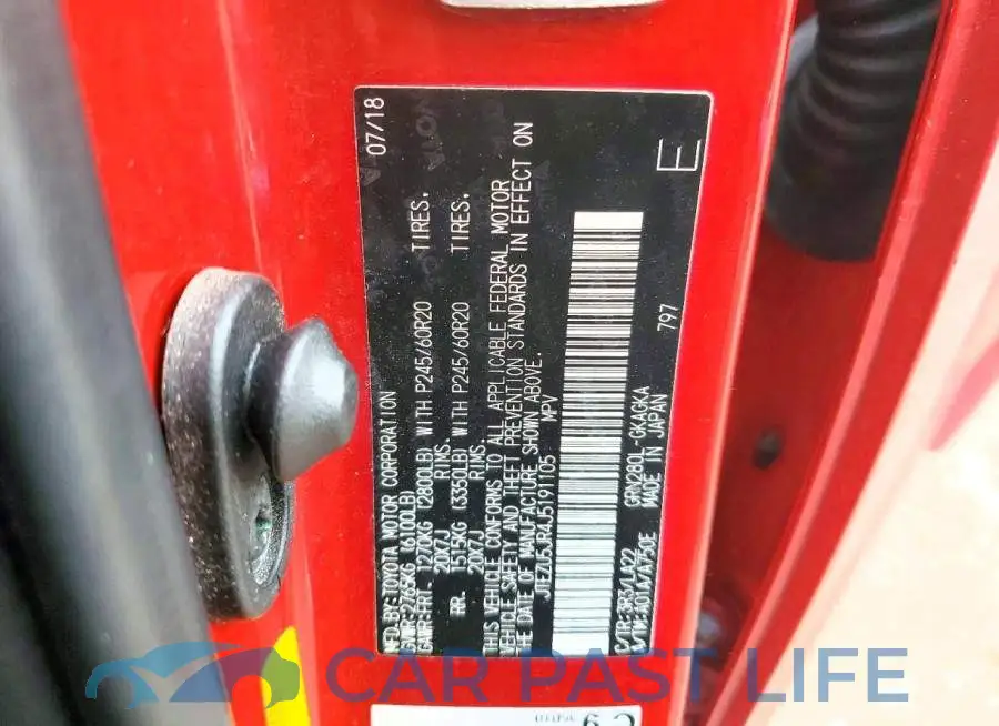 JTEZU5JR4J5191105# 14