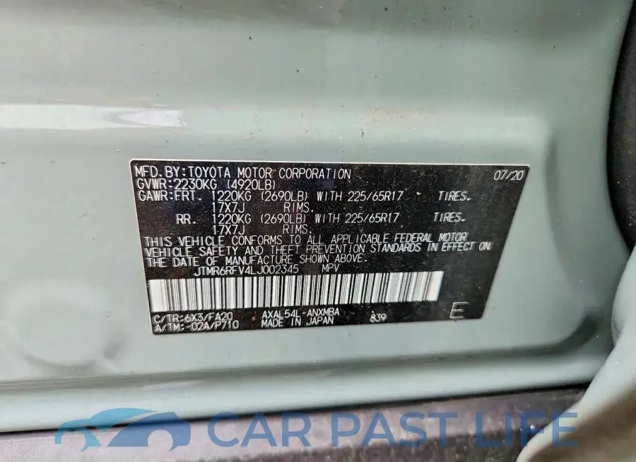 JTMR6RFV4LJ002345# 13