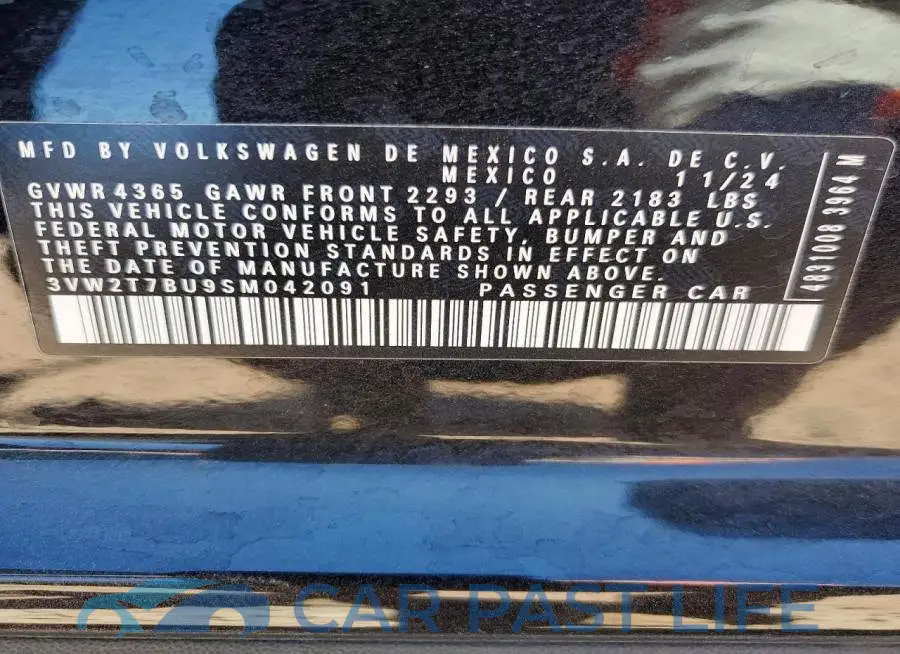 3VW2T7BU9SM042091# 12