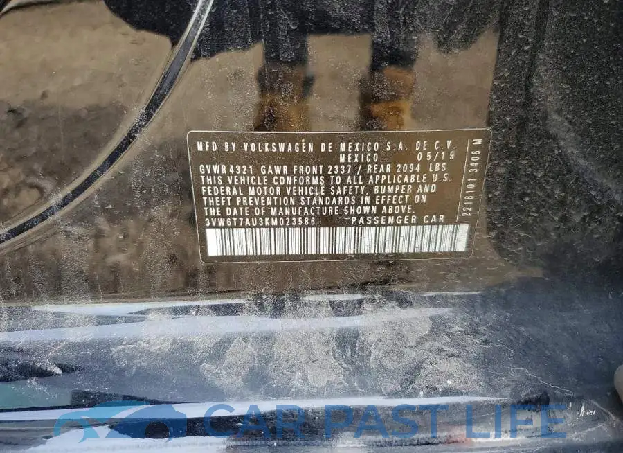 3VW6T7AU3KM023586# 12