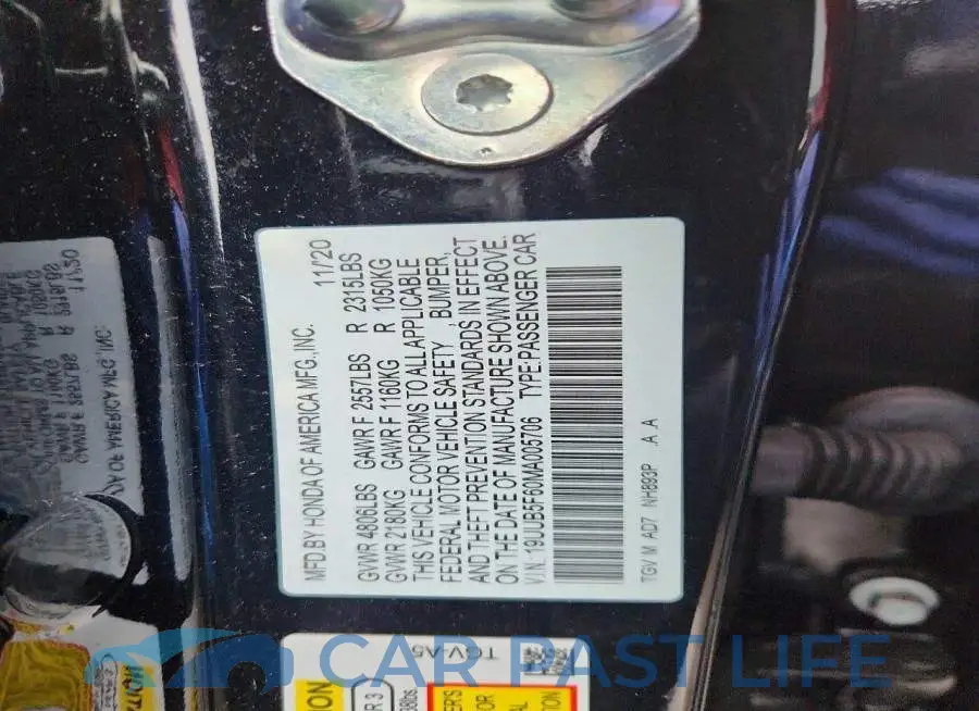 19UUB5F60MA005706# 13