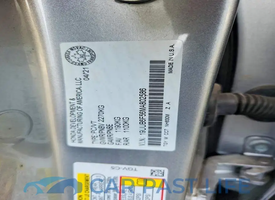 19UUB6F56MA802586# 13
