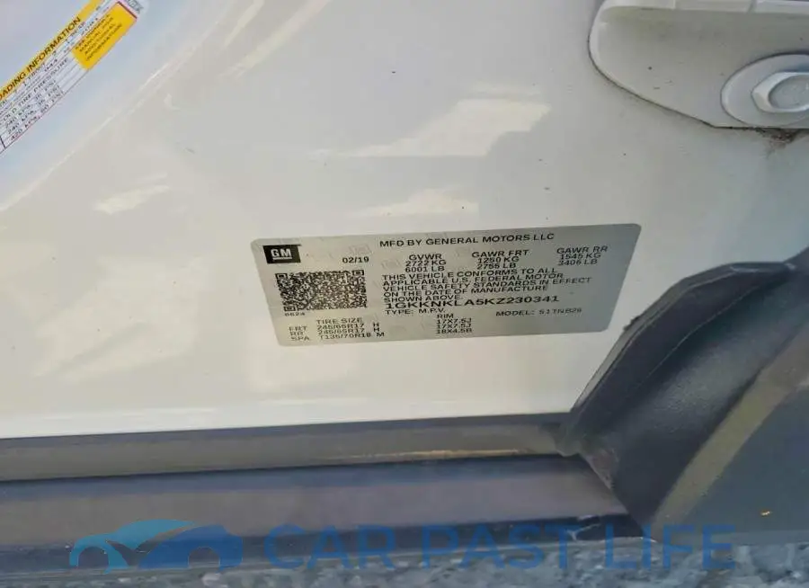 1GKKNKLA5KZ230341# 13