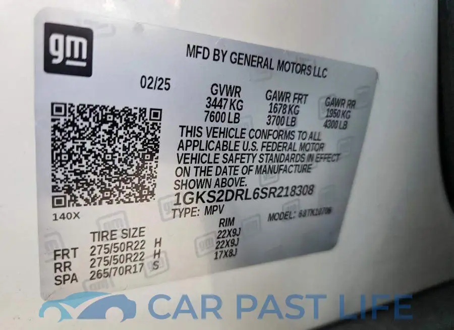 1GKS2DRL6SR218308# 14