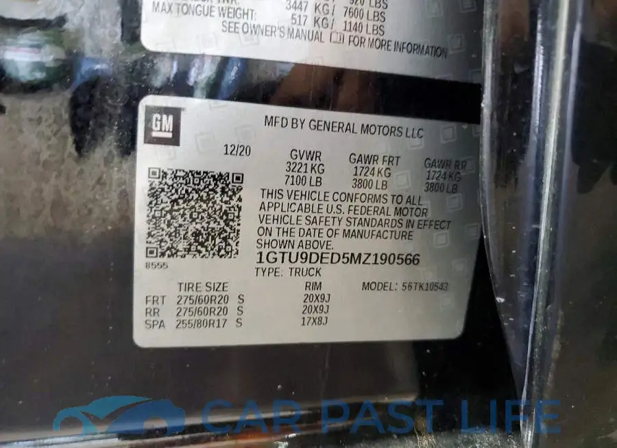1GTU9DED5MZ190566# 13